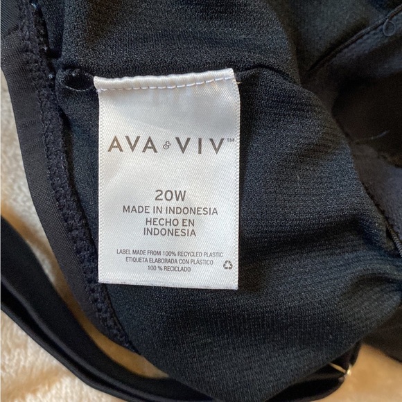 Ava & Viv Bathing Suit Tankini Top Size 20W - Picture 7 of 10